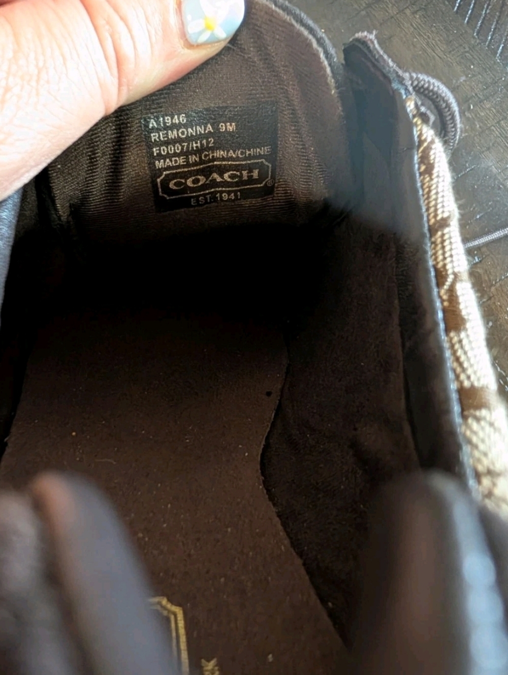 Coach sneakers Women Size 9 Remonna Brown Signature Active Shoes - Picture 5 of 5